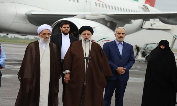 تصاویر/ استقبال از رئیس جمهور در فرودگاه شهدای ساری