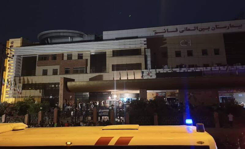آخرین وضعیت بیمارستان قائم رشت بعد از آتش سوزی/ انتقال ۱۴۲ بیمار به مراکز درمانی+ عکس و فیلم