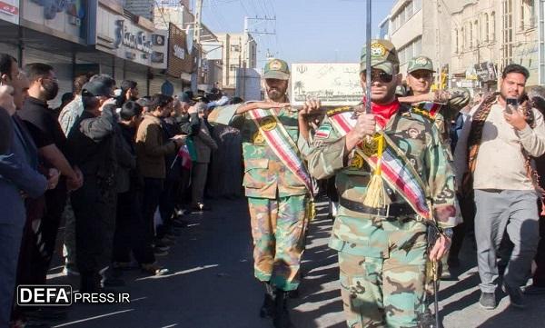 تشییع باشکوه سه شهید‌ خوشنام در زاهدان