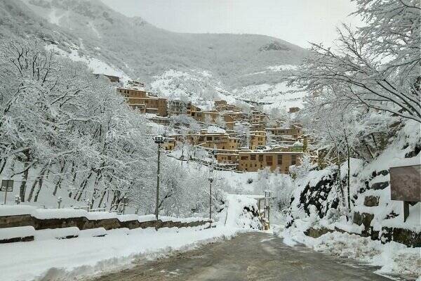 فیلم/ بارش برف زمستانی در ماسوله