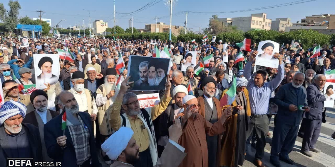 راهپیمایی جمعه نصر و پیروزی در اهواز برگزار شد+ عکس و فیلم