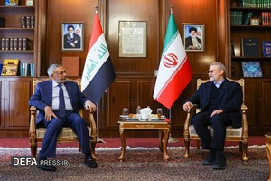 دیدار رئیس پارلمان عراق با علی لاریجانی