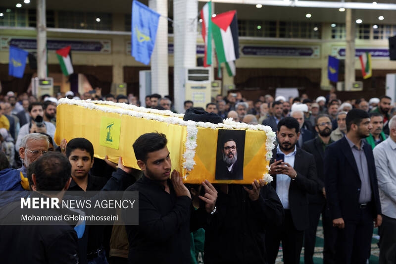 عکس/ مراسم بزرگداشت شهید «سید حسن نصرالله» در بوشهر