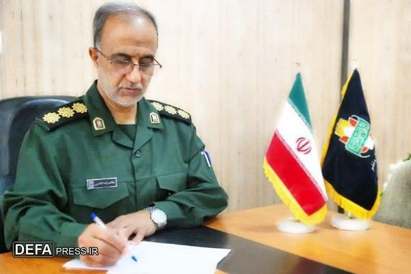 سرهنگ پاسدار غلامرضا فلاحی مدیر کل حفظ آثار و نشر ارزش‌های دفاع مقدس خراسان جنوبی