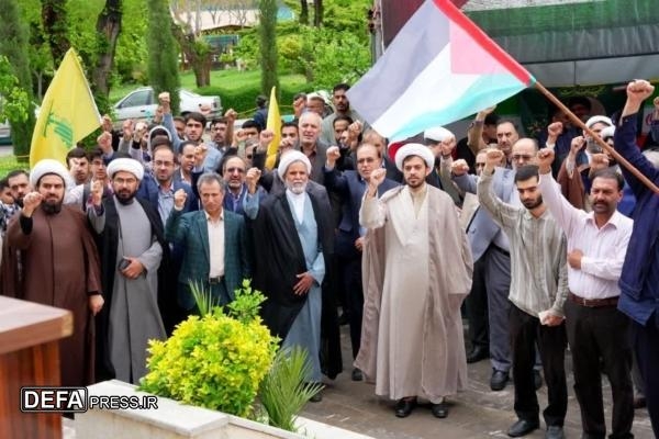 دانشگاهیان اصفهان در حمایت از مردم غزه تجمع کردند
