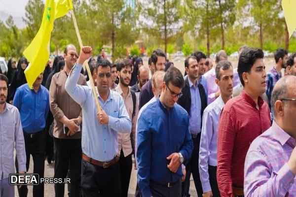 دانشجویان کاشانی جنایات رژیم کودککشی اسرائیل را محکوم کردند