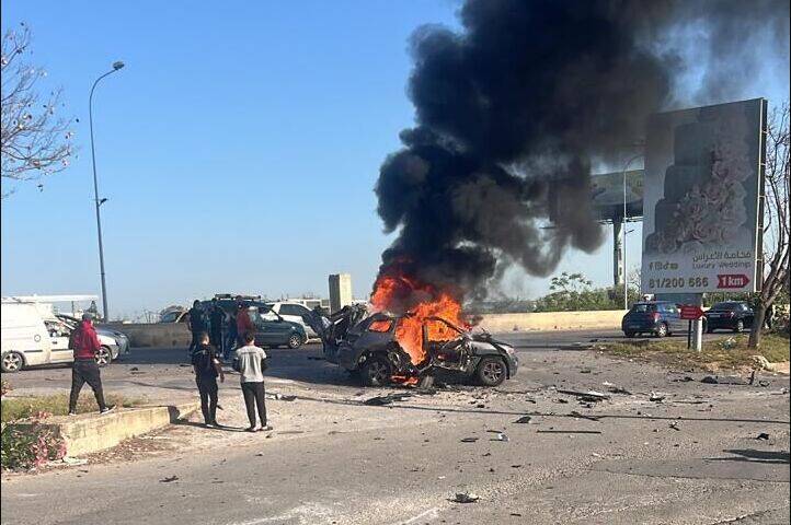 حمله پهپادی به یک خودرو در جنوب لبنان