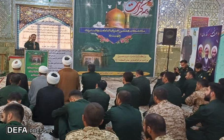 نیروهای مسلح شهرستان کازرون به زیارت امام زاده سید حسین(ع) رفتند