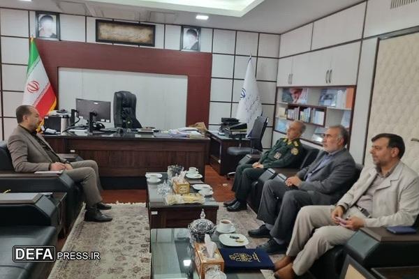 دیدار مدیرکل حفظ آثار دفاع مقدس و مقاومت خراسان جنوبی با رئیس سازمان مدیریت و برنامه‌ریزی استان