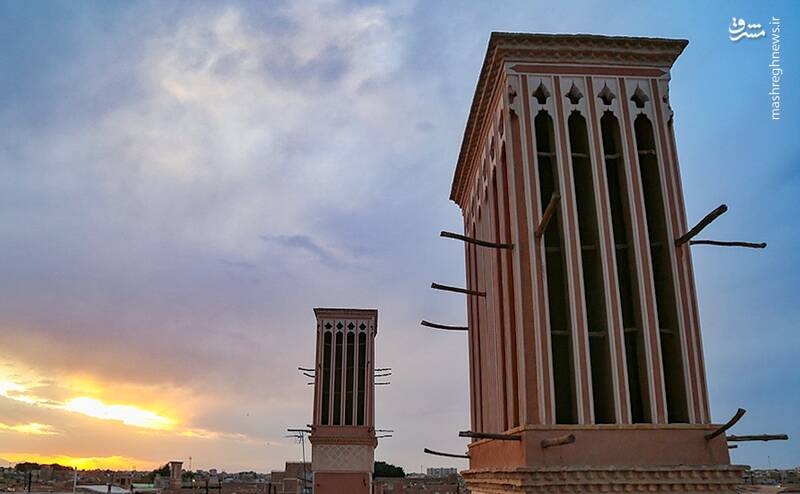 عکس/ "بادگیر" معجزه معماری در تاریخ یزد