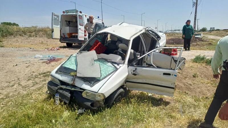 ۲ فوتی و ۱۱ مصدوم در تصادف زنجیره‌ای اتوبان قم – گرمسار