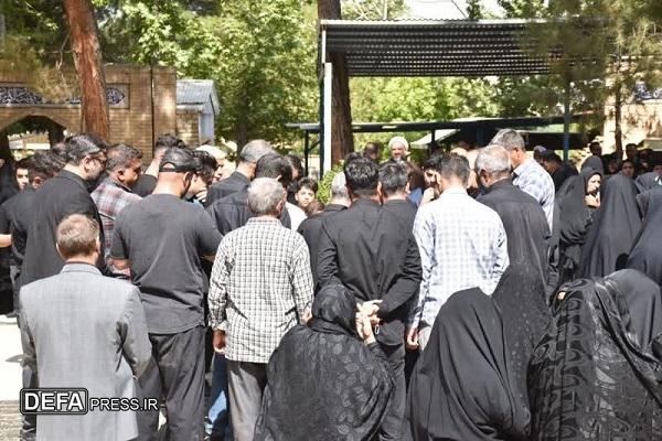 پیکر شهید «حامد شیخی یگانه» در سلسله تشییع و تدفین شد