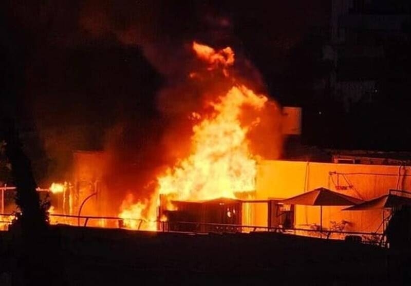 آتش سوزی مهیب در مرکز تل‌آویو