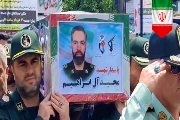 تشییع پیکر مطهر شهید «آل‌ابراهیم» در شهرستان چالوس+ فیلم