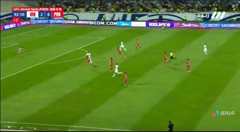 فیلم/ گل سوم ایران به کره شمالی توسط حسین زاده