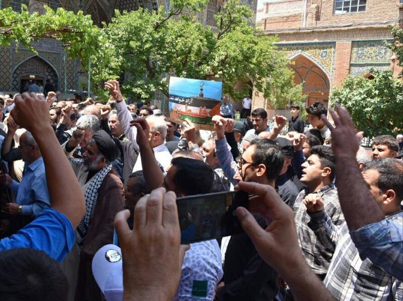 نمازگزاران سنندجی جنایت صهیونیست‌ها را محکوم کردند