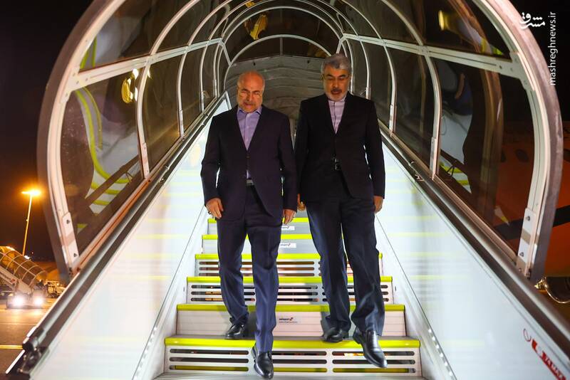 عکس/ ورود قالیباف به ژنو