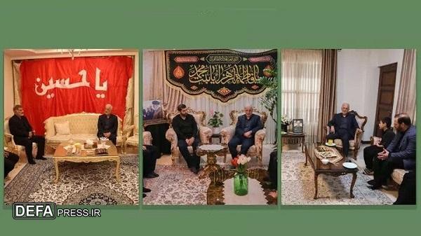 مومنی با خانواده شهیدان شادمانی، ربانی و محرابی دیدار کرد