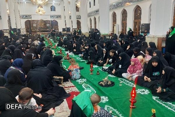 مادران و کودکان گیلانی پای سفره دلدادگی حضرت رقیه (س)