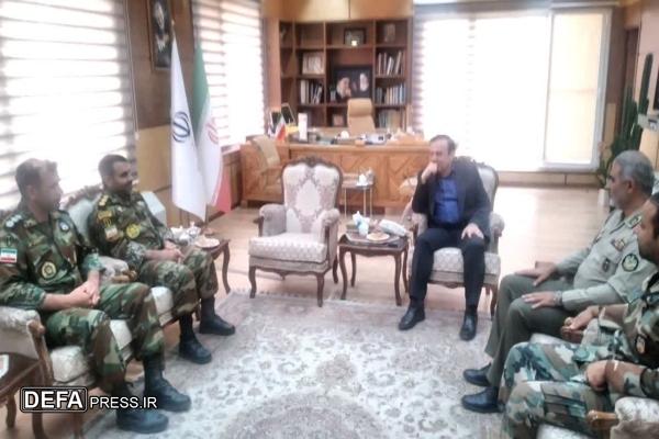 تیپ ۱۱۶ شهید صفوی و استاندار قزوین پای کار ترویج فرهنگ ایثار در اربعین حسینی