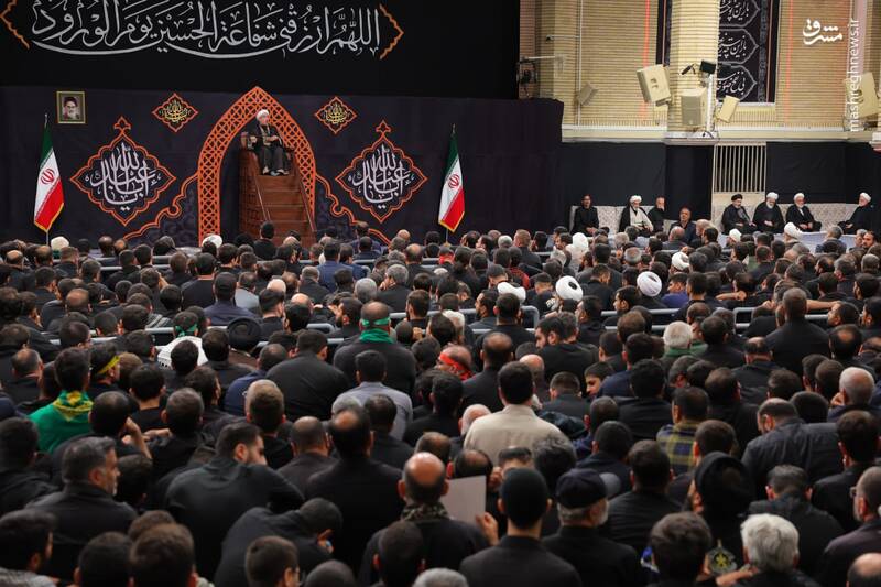 آخرین شب عزاداری محرم با حضور مردم در حسینیه امام خمینی(ره)