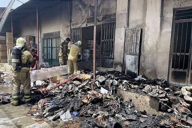 جزئیات حریق در انبار کفش بازار تهران