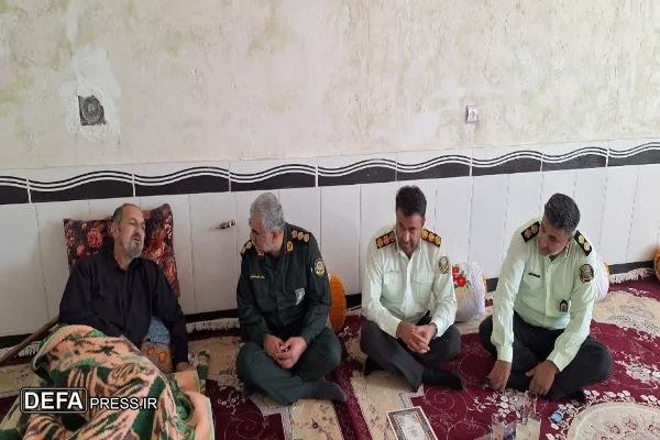 دیدار مدیرکل حفظ آثار دفاع مقدس و مقاومت کهگیلویه و بویراحمد با جانباز و پیشکسوت انتظامی+ تصاویر