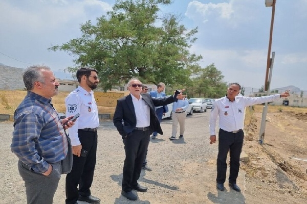 رئیس اورژانس کشور از جایگاه پد بالگرد بیمارستان شهید بهشتی قروه بازدید کرد