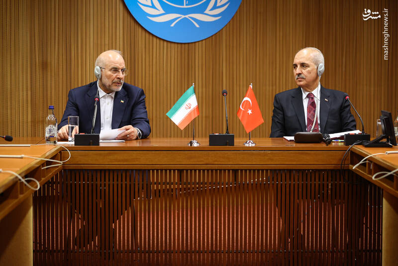 عکس/ دیدار قالیباف با روسای مجلس ترکیه و تاجیکستان در ژنو