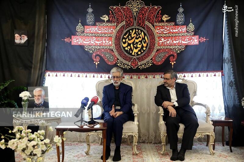 فیلم/ حضور حدادعادل در منزل شهید طهرانچی