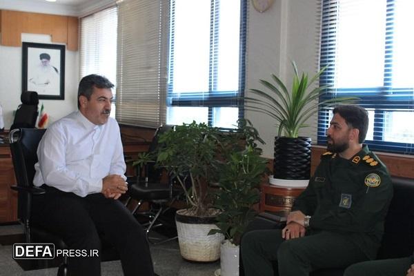 دیدار مدیرکل حفظ آثار و نشر ارزش‌های دفاع مقدس و مقاومت با رییس سازمان برنامه و بودجه استان