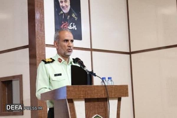 مراسم تکریم و معارفه فرمانده انتظامی شهرستان بیرجند برگزار شد