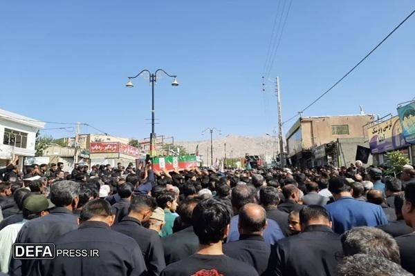 تشییع پیکر مطهر شهید فراجا در کوهسرخ