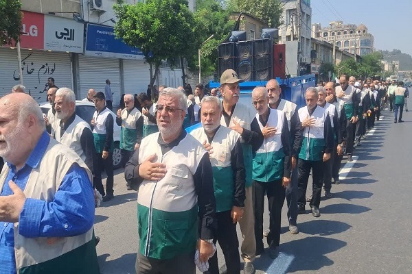 آئین پیاده روی ۷۳۰ خادمیار رضوی در بهشهر