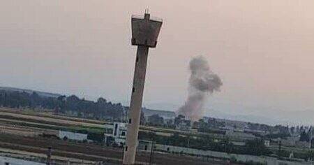 انفجار در اطراف فرودگاه نظامی «حماه»