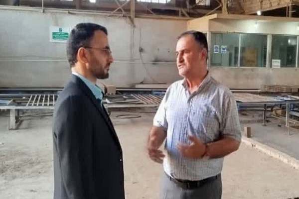 بازدید دادستان نکا از شهرک صنعتی شماره ۱ شهرستان