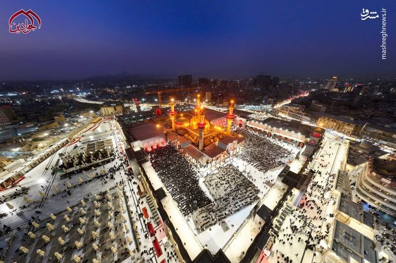تصاویر هوایی از حرمین مطهر کاظمین(ع)
