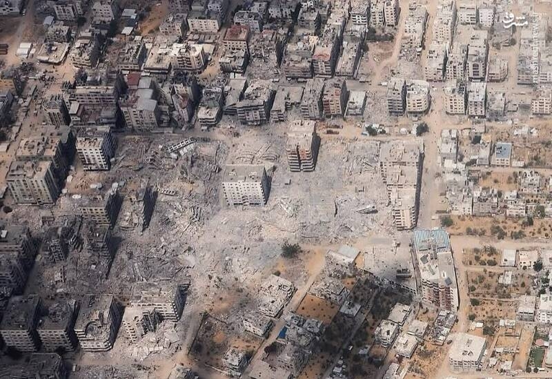 تصاویر هوایی از ویرانی گسترده در غزه