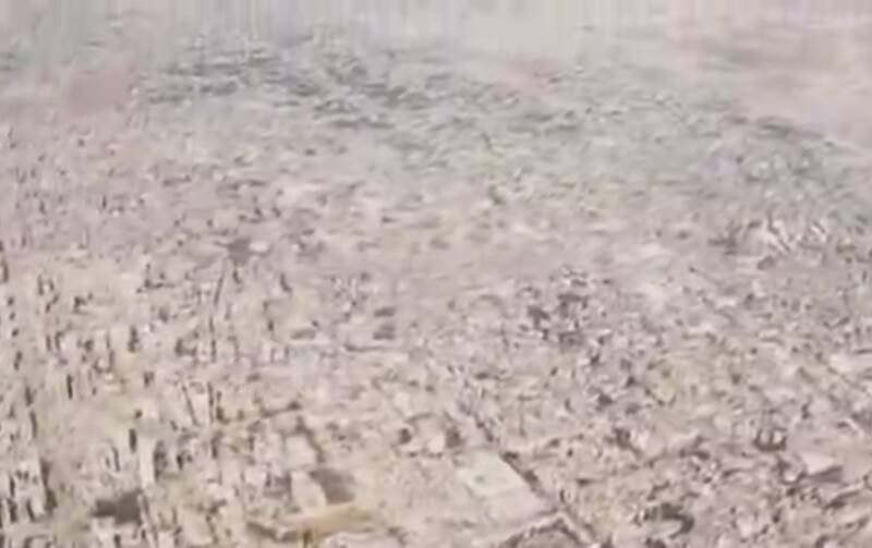 تصاویر هوایی تکان‌دهنده از ویرانی‌های غزه