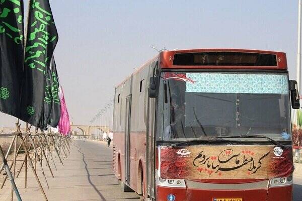 توقیف اتوبوس متخلف در مرز مهران + فیلم
