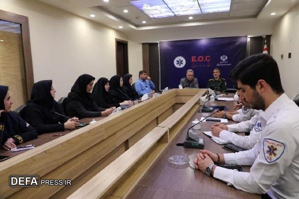 دیدار و تقدیر مدیر‌کل حفظ آثار دفاع مقدس گیلان از ریاست و کارکنان اورژانس