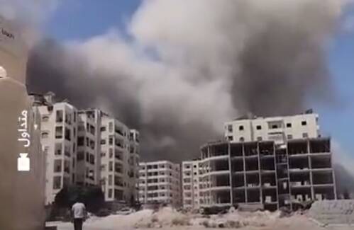 فیلم/ انفجار مرموز در نزدیکی ادلب سوریه