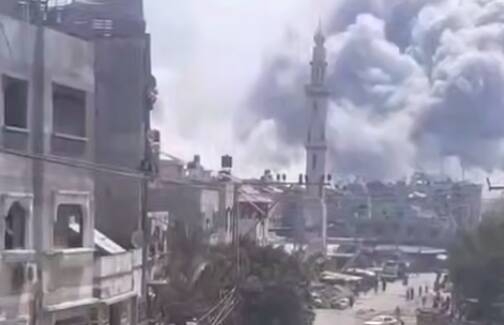 فیلم/ حملات سنگین هوایی رژیم صهیونیستی به شمال غزه