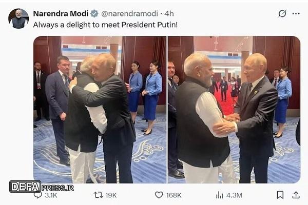 گفتگوی ۵۰ دقیقهای پوتین و مودی در لیموزین ساخت مسکو