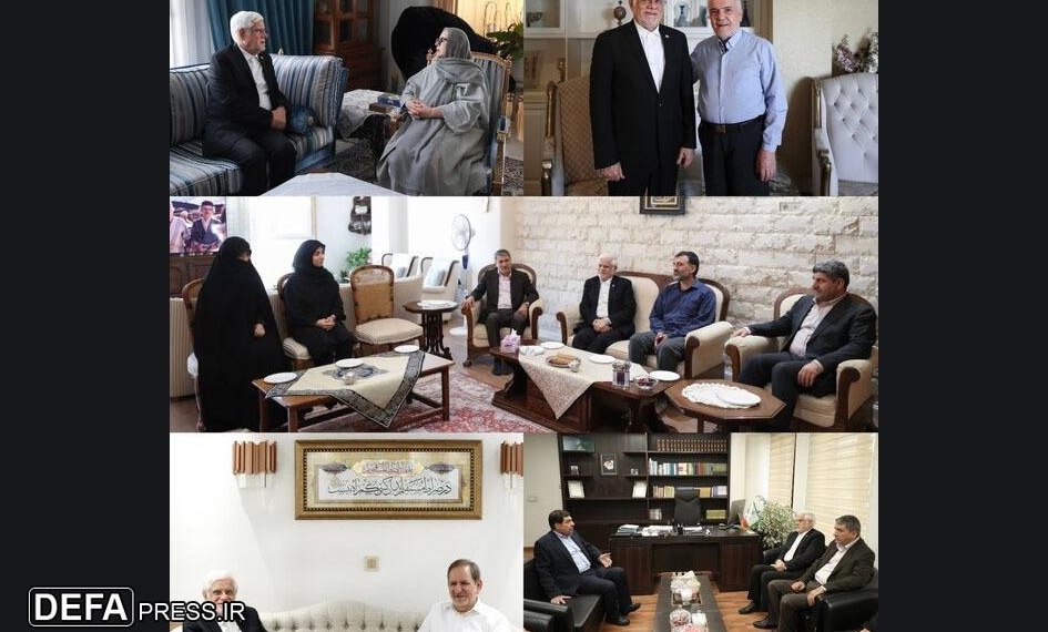 دیدار عارف با معاونین اول سابق و خانواده‌های آنان