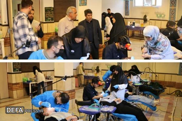ارائه خدمات دندانپزشکی به بیش از ۱۳۰ نفر از مددجویان در کمالشهر