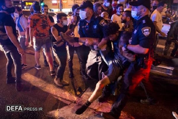 صهیونیست‌ها در قلب اراضی اشغالی باهم درگیر شدند