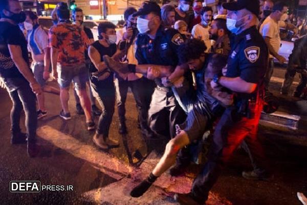 صهیونیست‌ها در قلب اراضی اشغالی باهم درگیر شدند