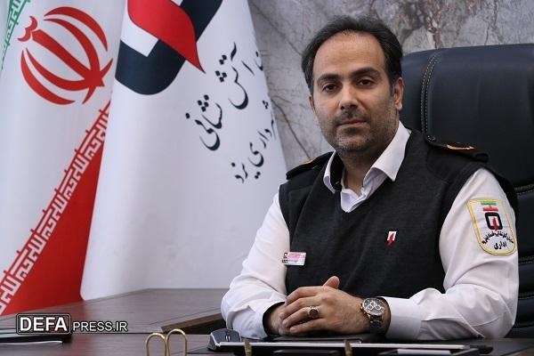 رییس سازمان آتش‌نشانی یزد: آتش نشانان ادامه دهنده راه شهدا هستند