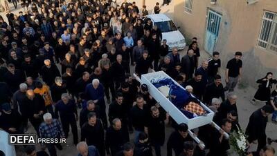 مادر شهیدان والامقام خراسانی در جوار گلزار شهدای روستای خورزان آرام گرفت